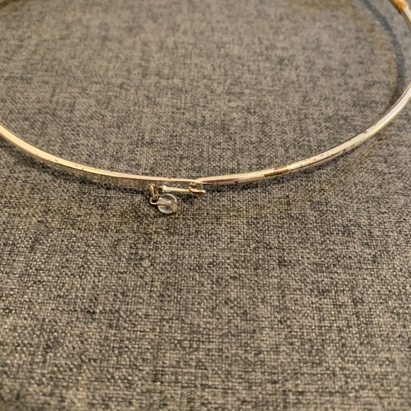 TwoToned Soho Sculptural Bead Wire Collar Necklace - Picture 5 of 5